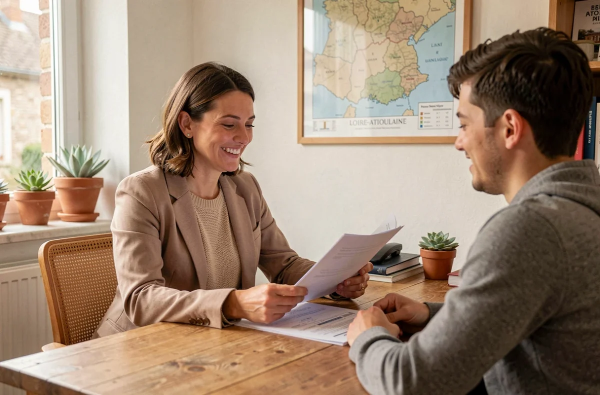 Courtière Merevia à Basse-Goulaine accompagnant un jeune couple dans leur projet de financement immobilier